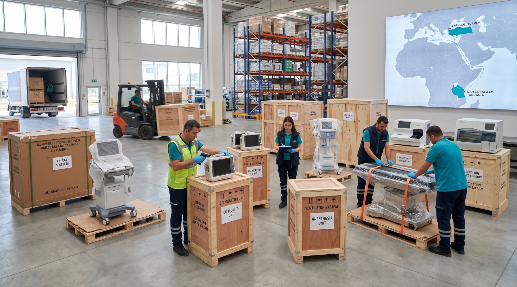 Medical Equipment from Turkey to Tanzania
