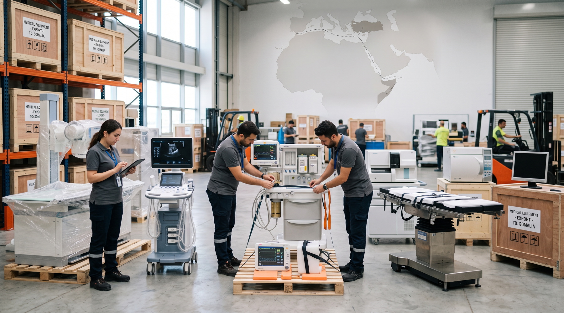 Medical Equipment from Turkey to Somalia